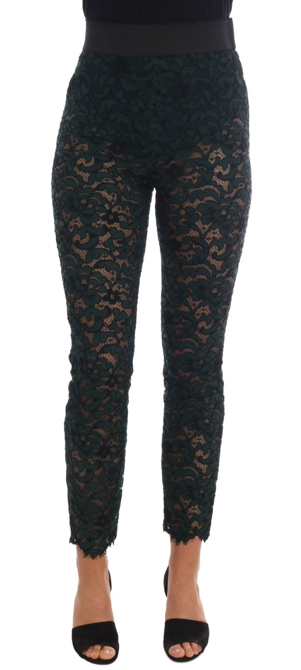 Pair of black lace pants