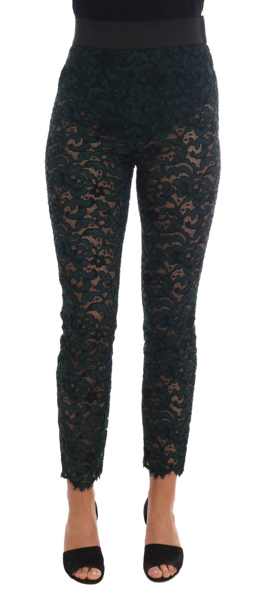 Pair of black lace pants