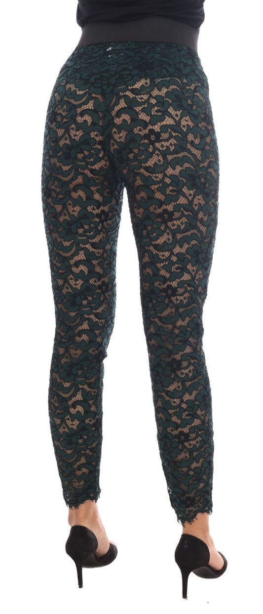Black lace leggings on a mannequin