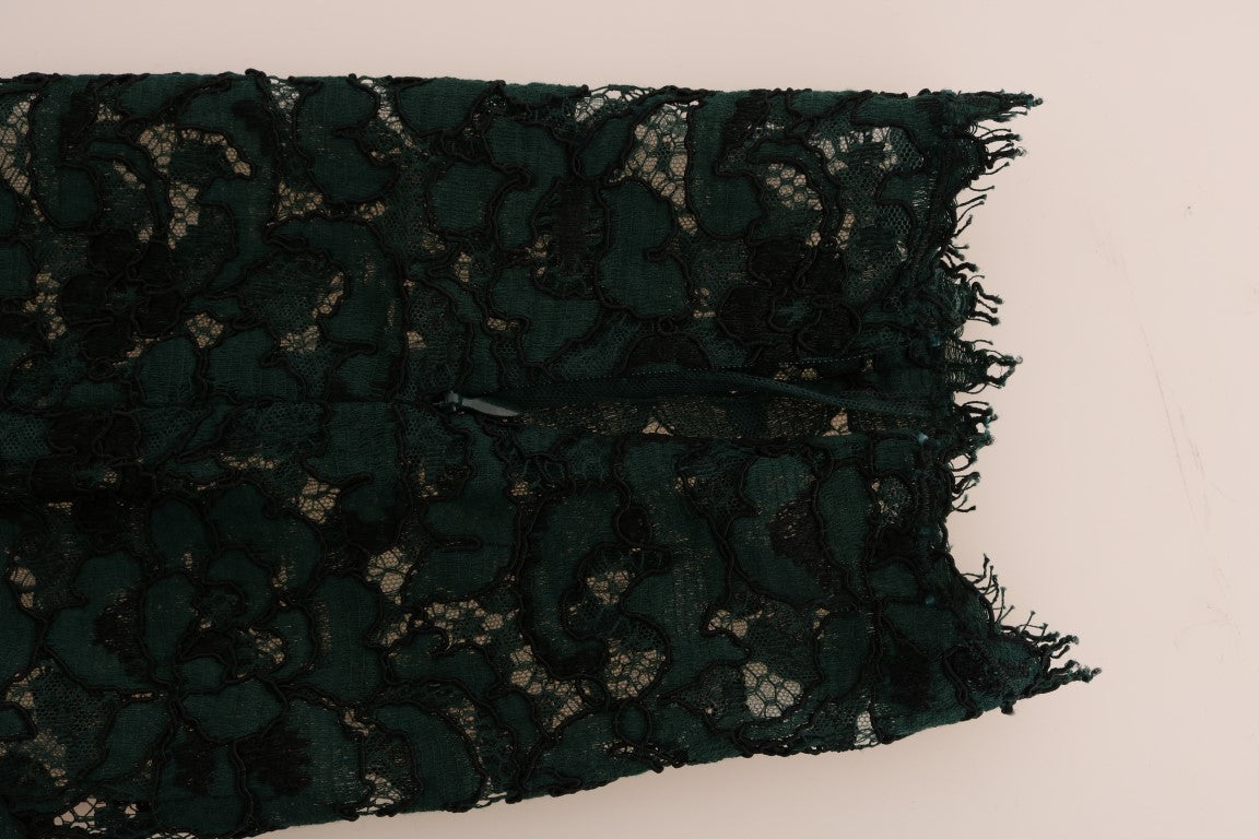 Black lace fabric with torn edges