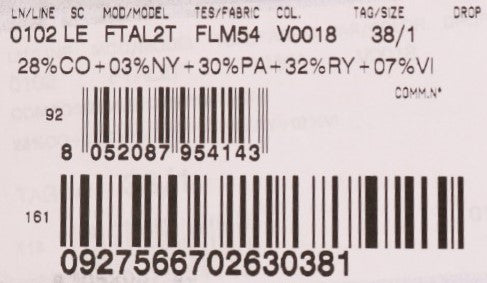 Barcode on a product label