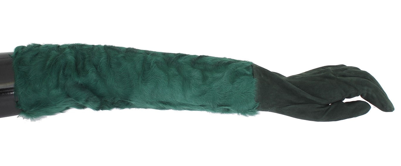 Green fabric with a pattern