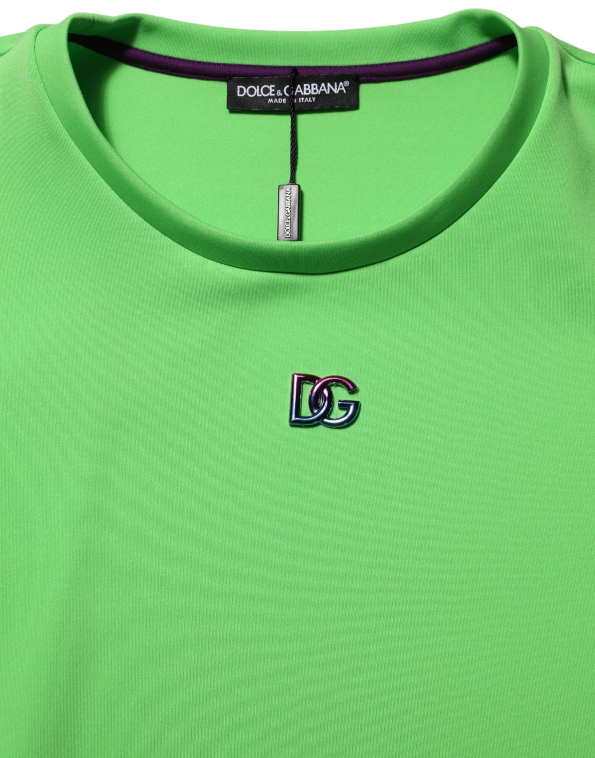Green shirt on hanger