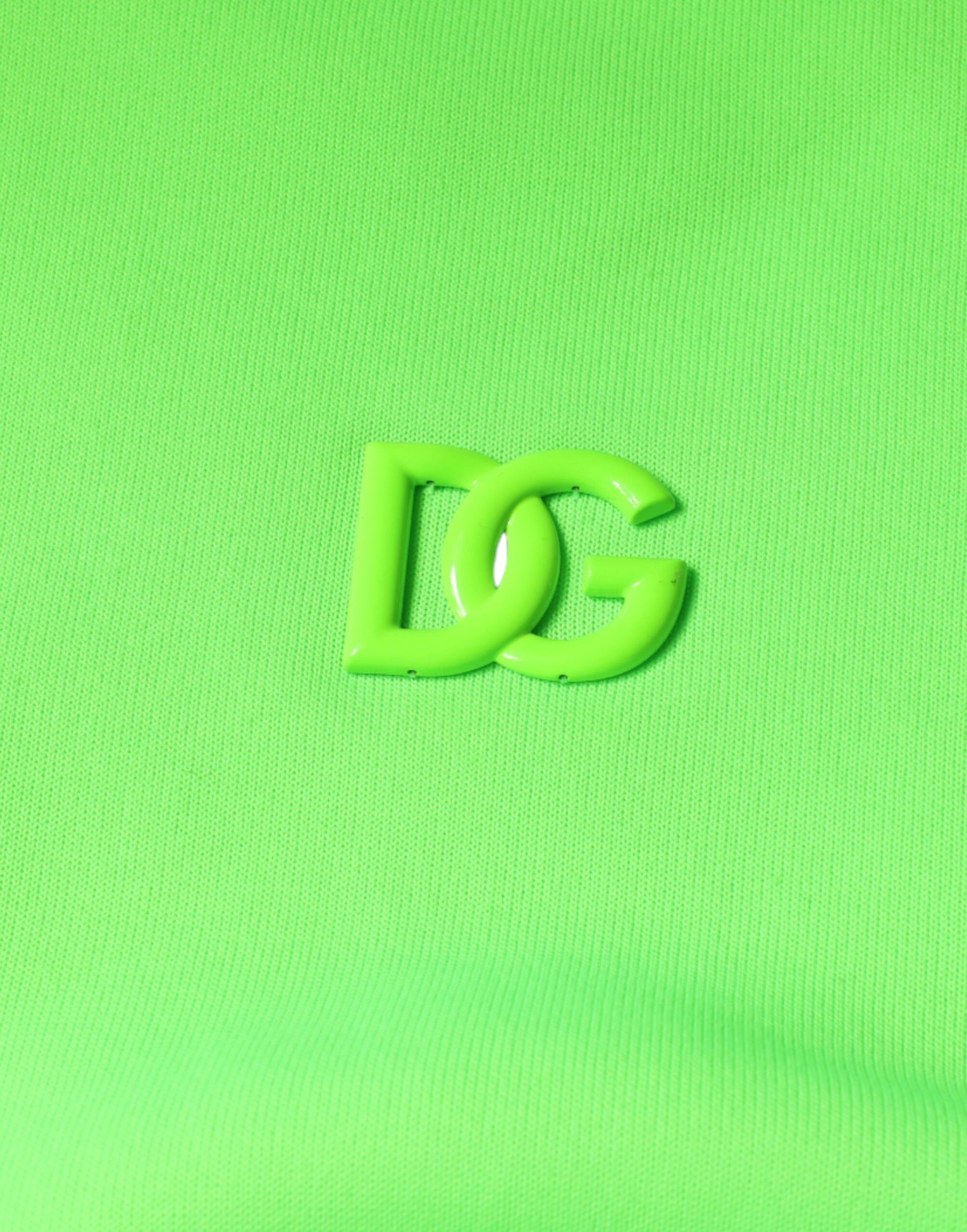 Green shirt with yellow DG logo