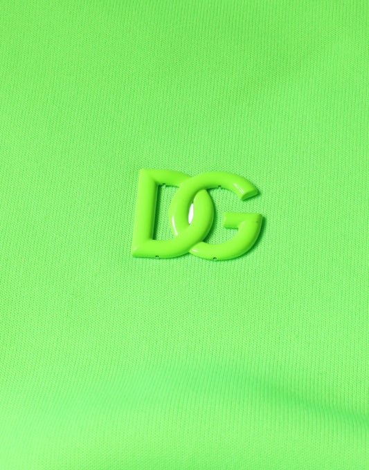 Green shirt with yellow DG logo