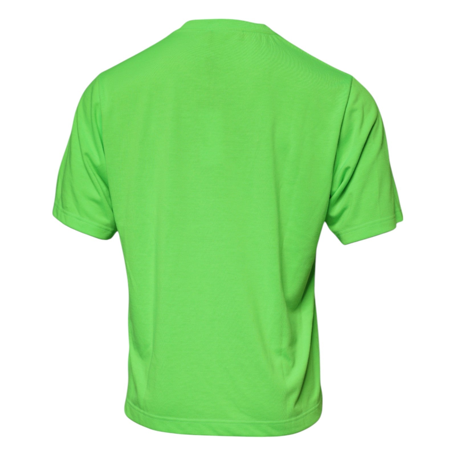 Green short sleeved shirt on hanger
