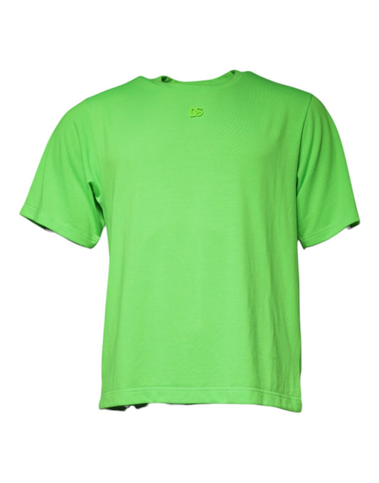 Green short sleeve shirt on a hanger