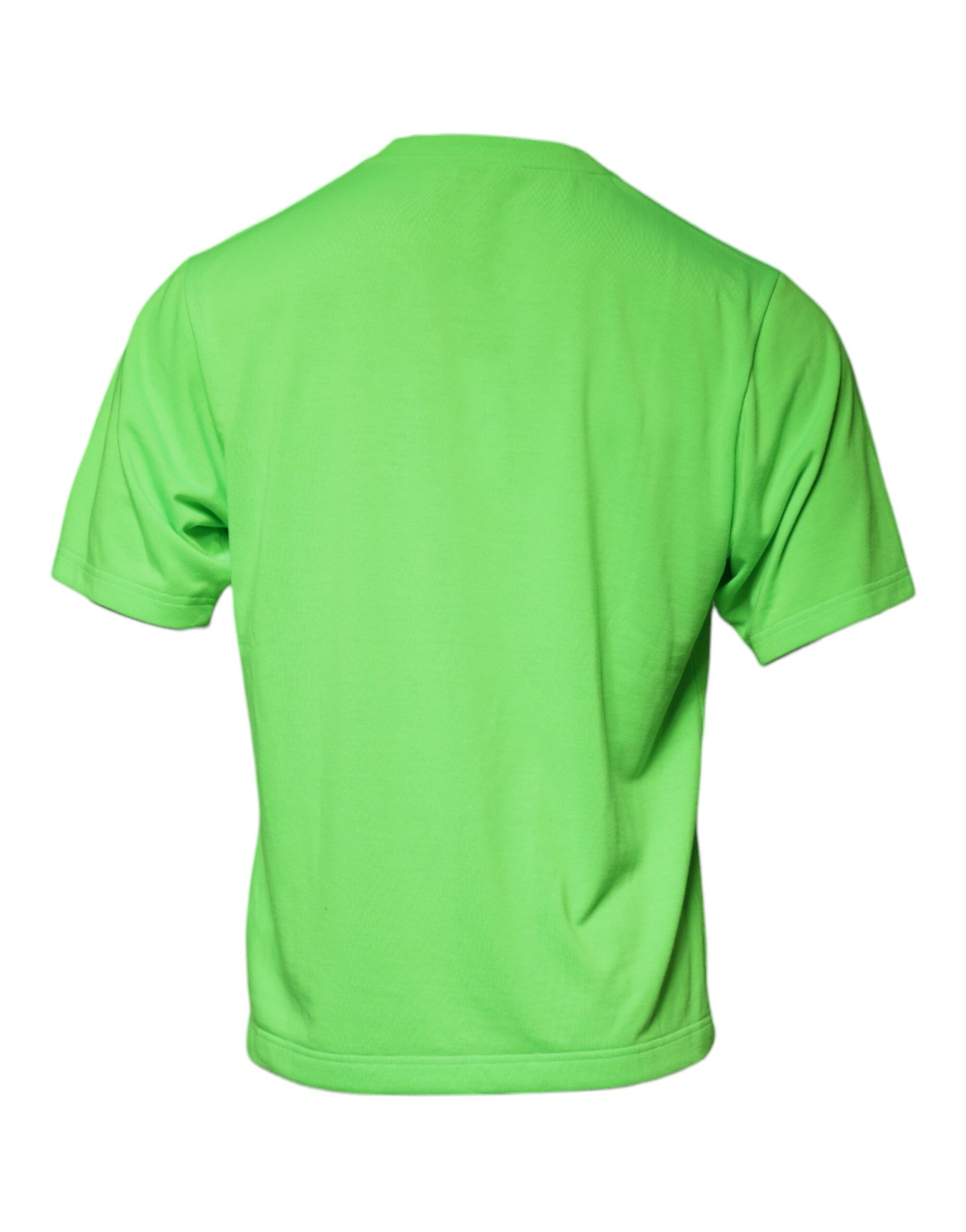 Green short sleeve shirt on hanger