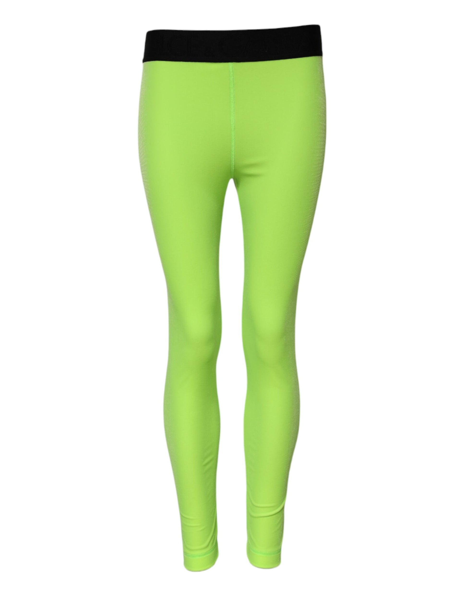 A pair of green leggings