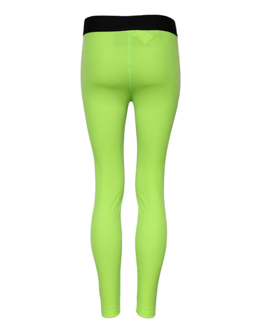 Green leggings on a mannequin