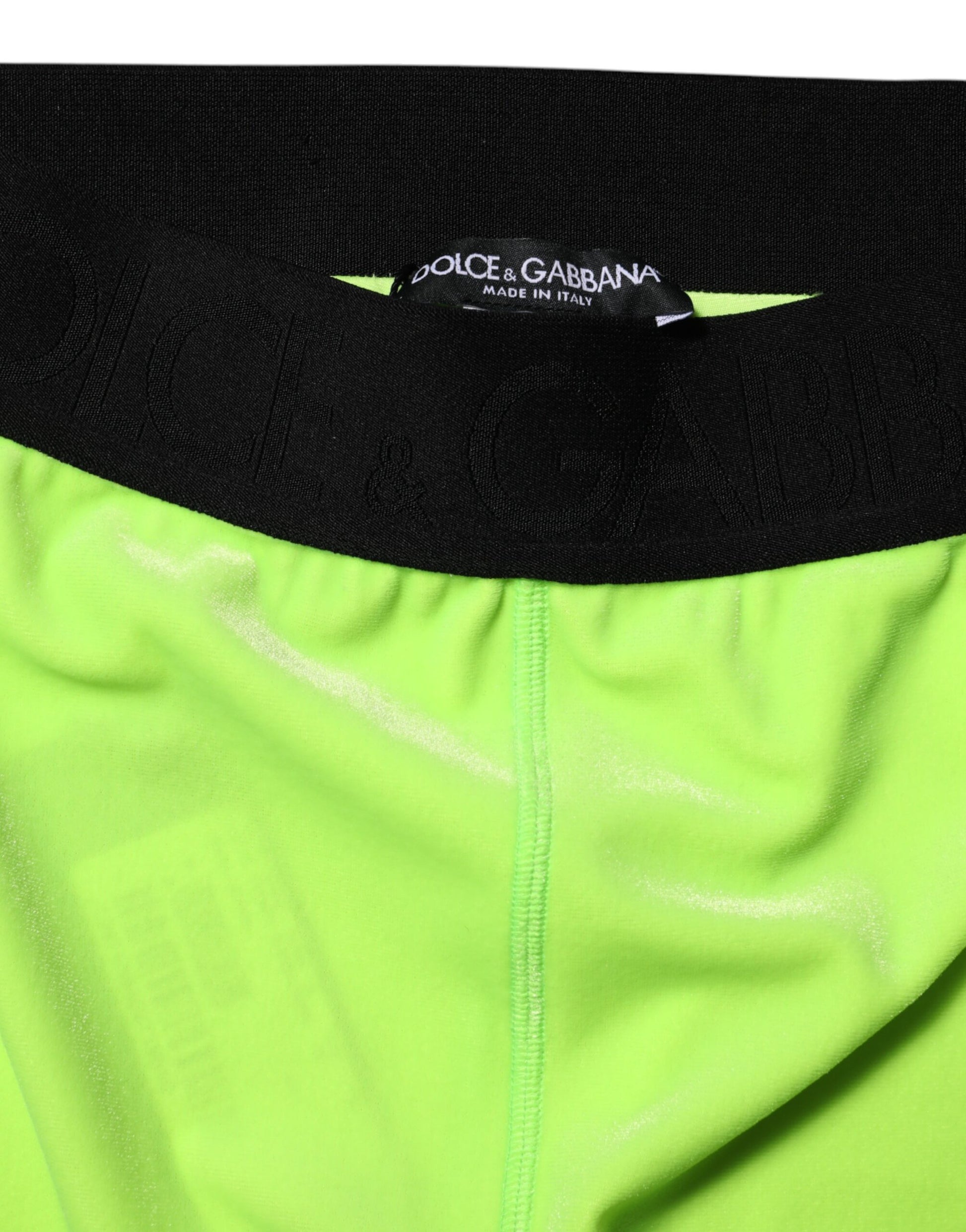 Yellow and black athletic shorts