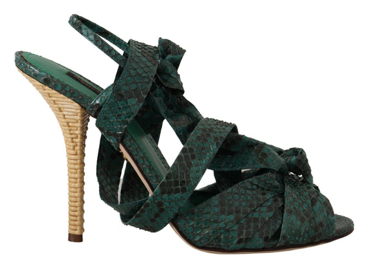 High heel shoe with wedge heel and strap design