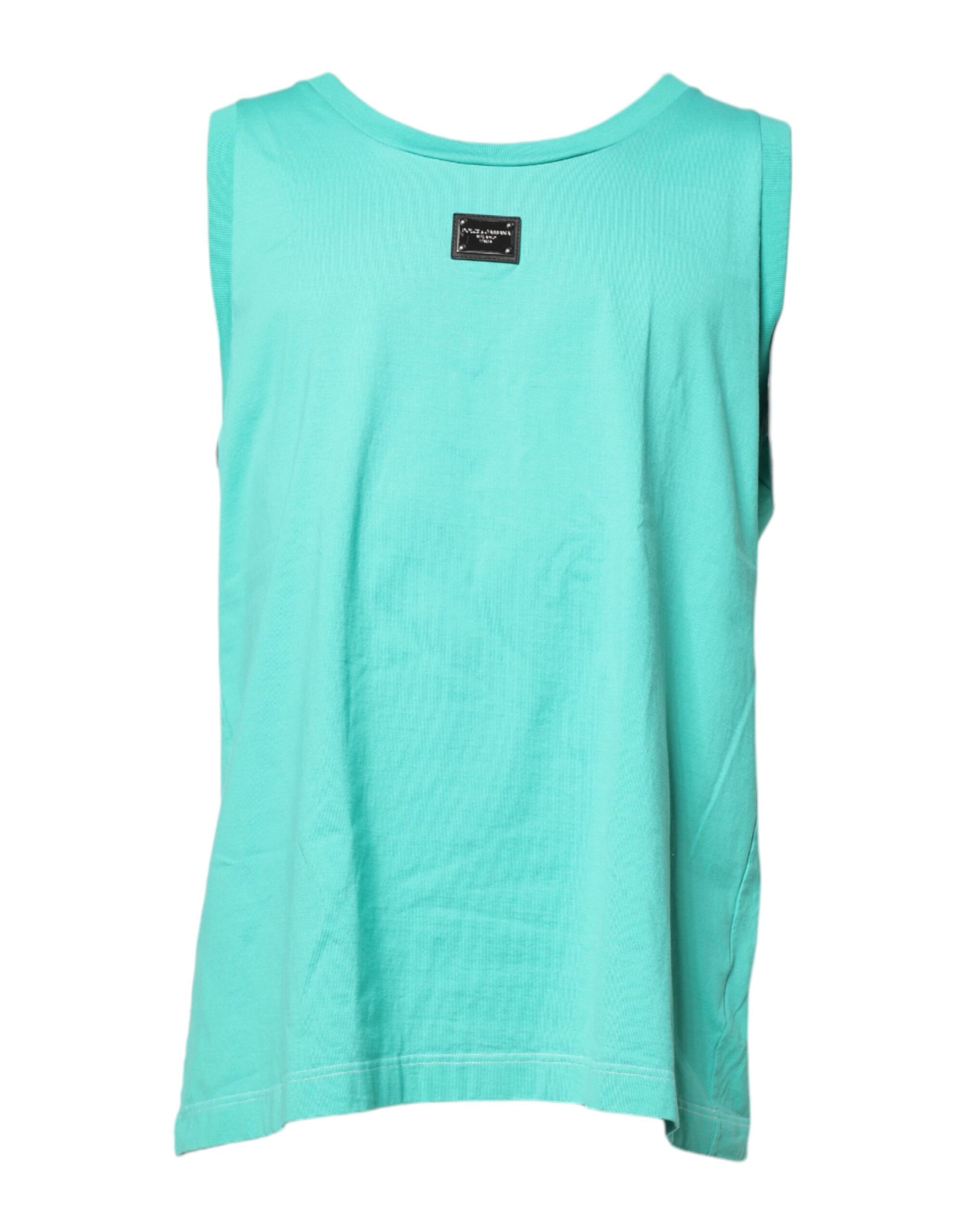 Light blue sleeveless tank top