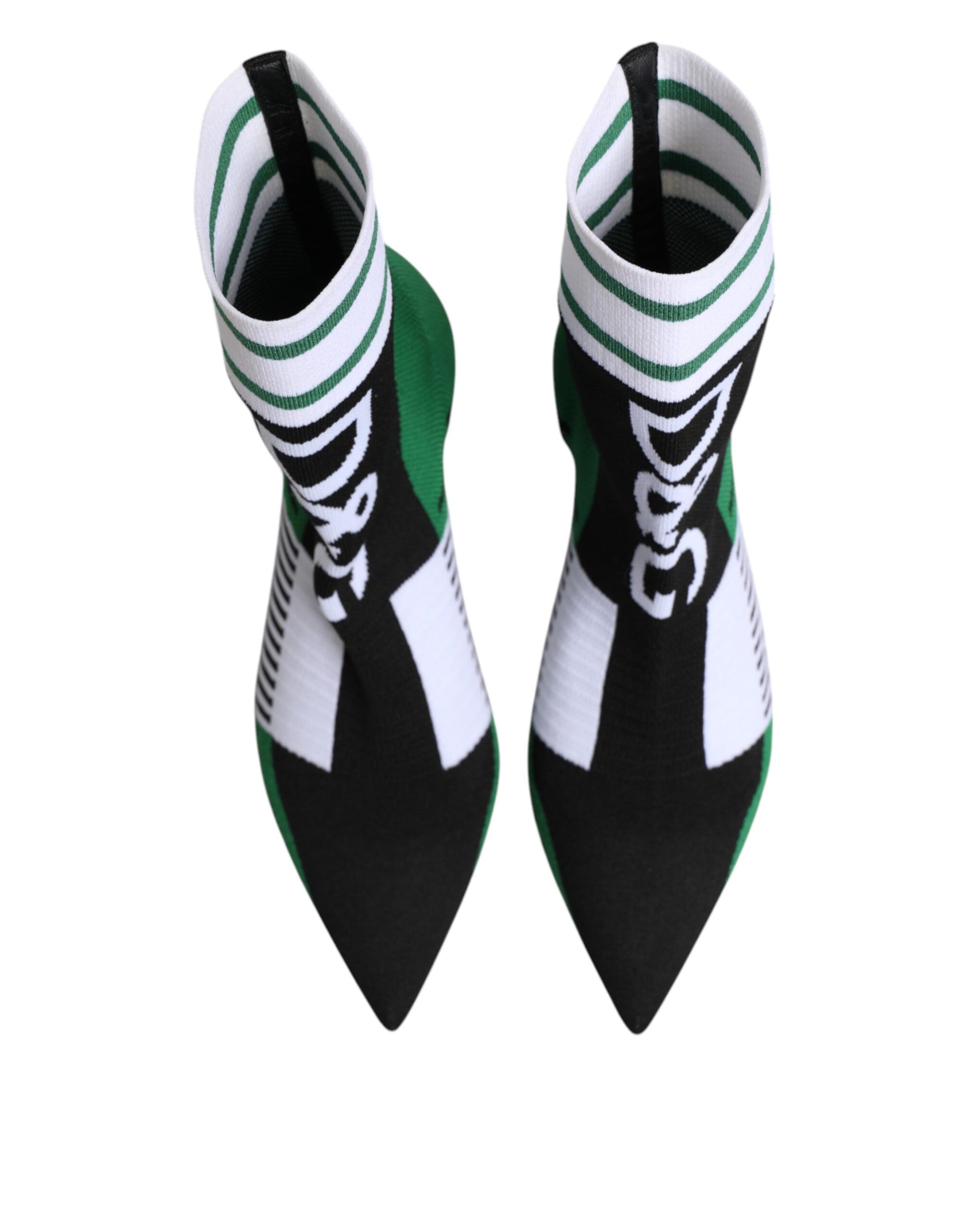 Pair of black and white checkered shoes