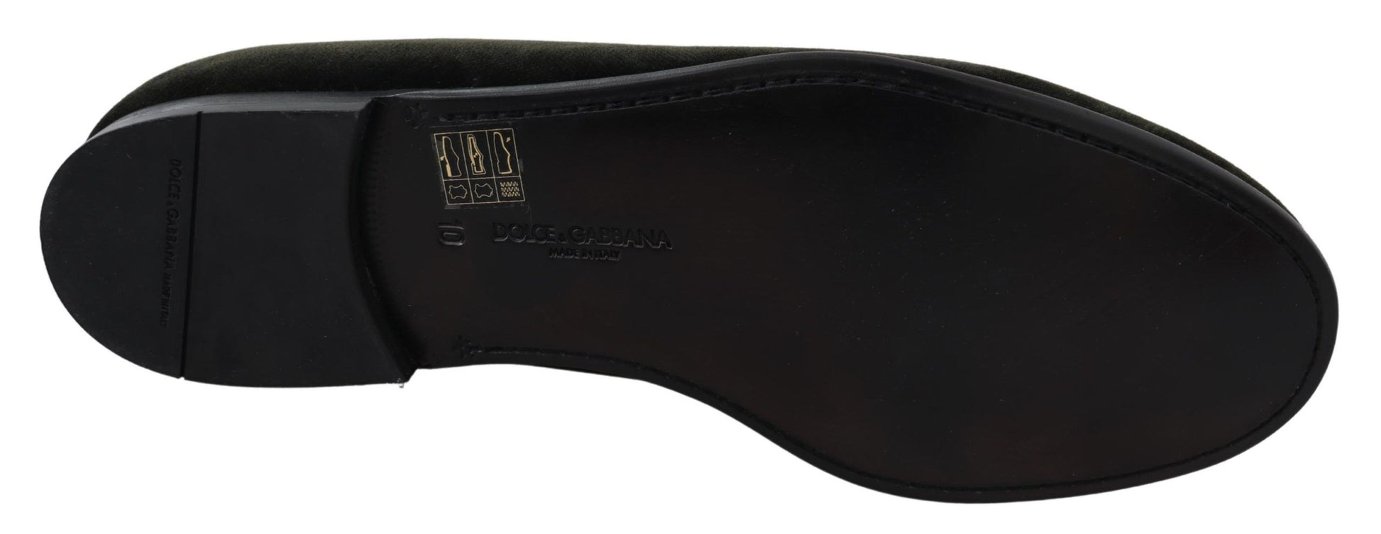 Black shoe with a logo on it