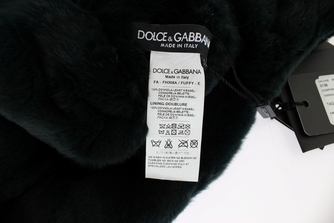 Furry garment tagged "Dolce & Gabbana"