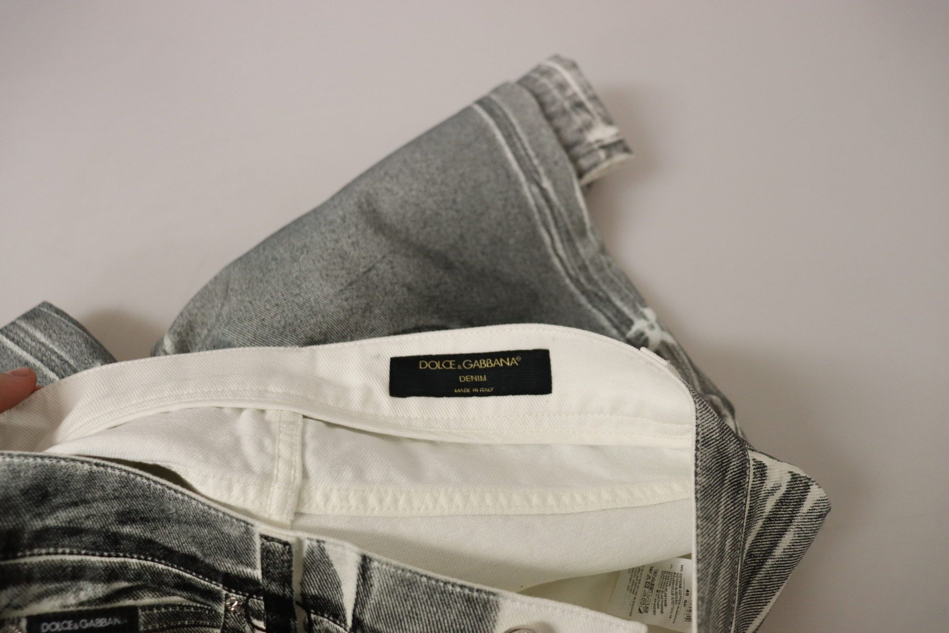 Pair of jeans on a table