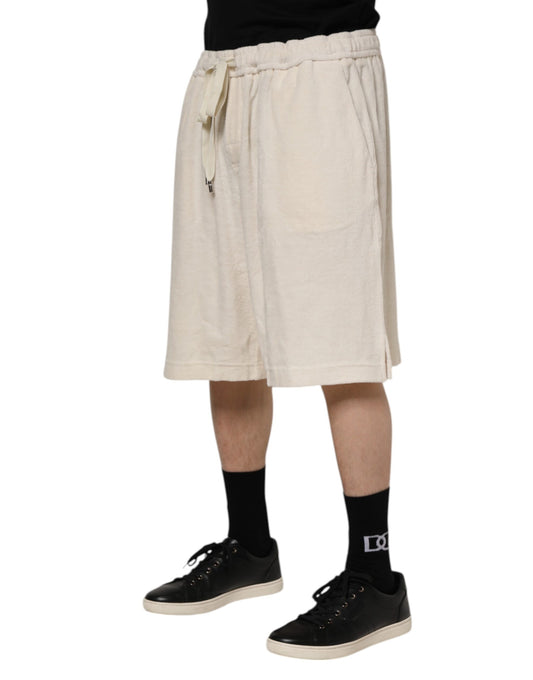 Man wearing shorts and sneakers