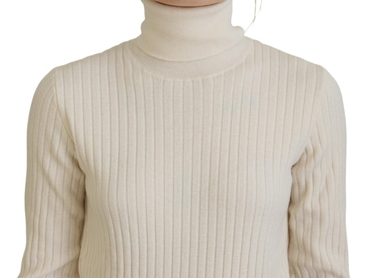 Tan ribbed knit sweater