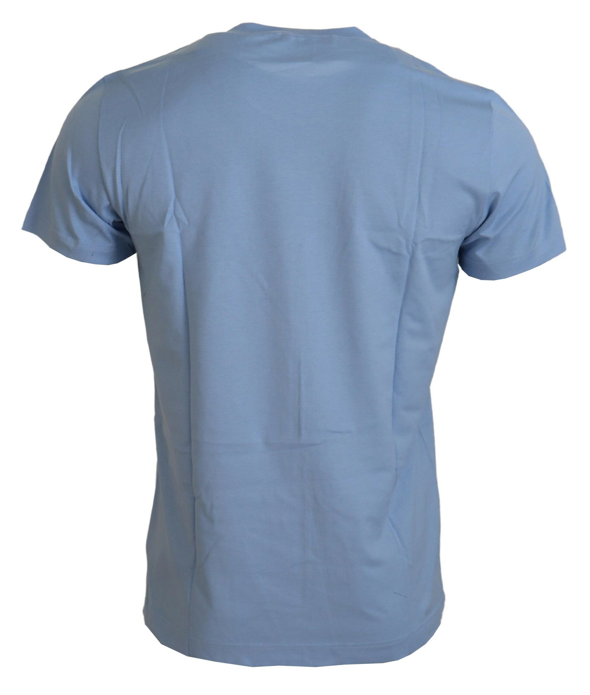 Blue t-shirt on a hanger