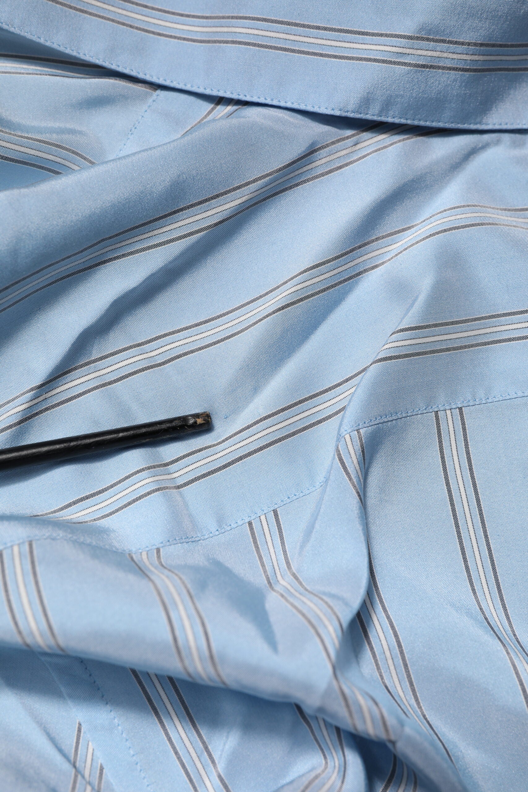 A light blue striped formal dress shirt by Dolce & Gabbana