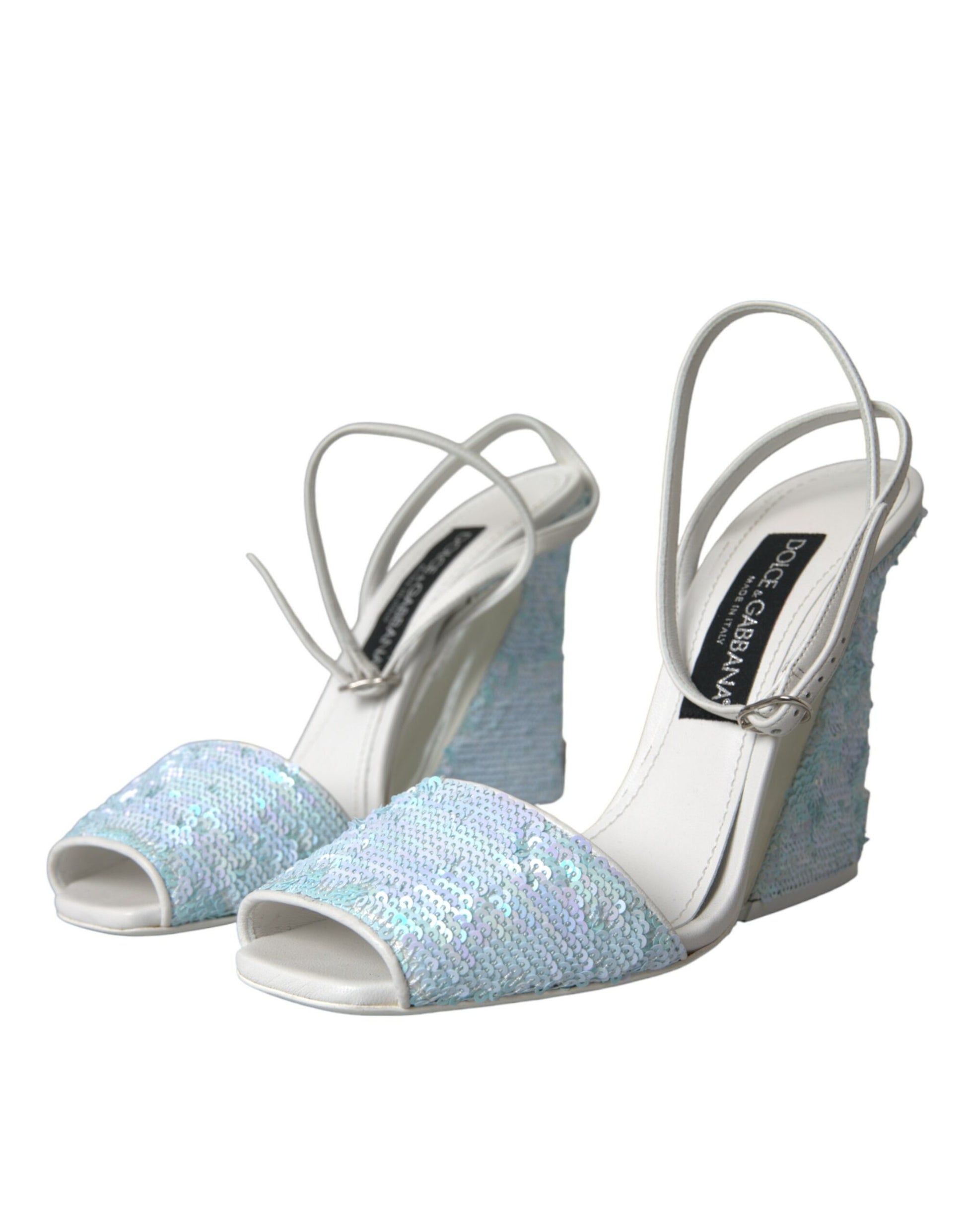 High heel shoes with glittery straps