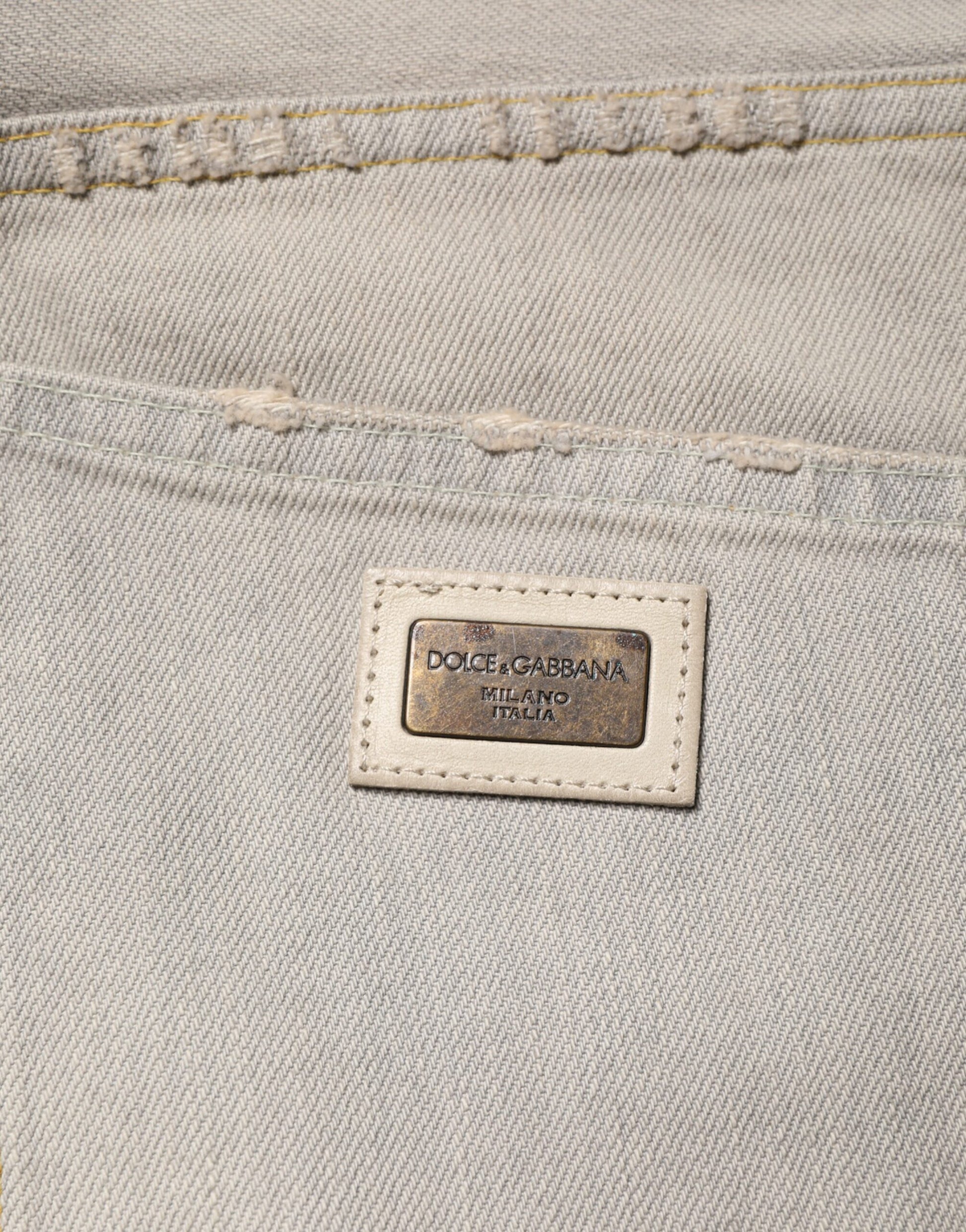 The tag on a pair of jeans