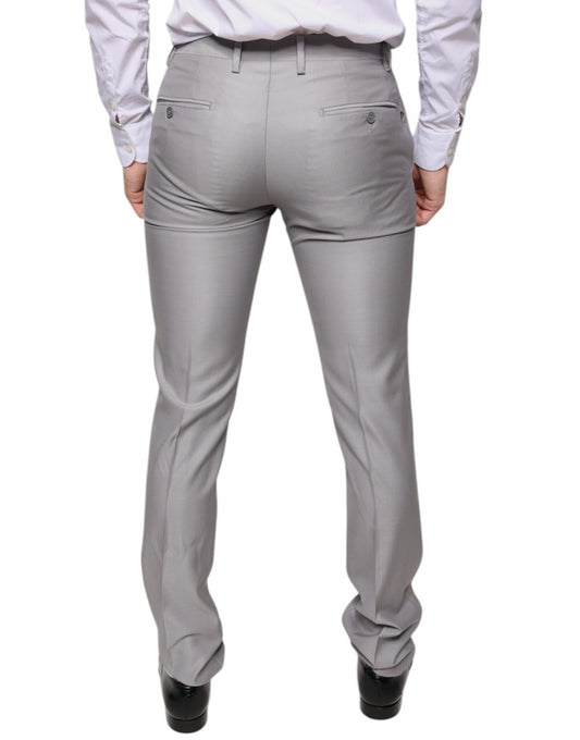 A pair of light gray wool dress pants by Dolce & Gabbana
