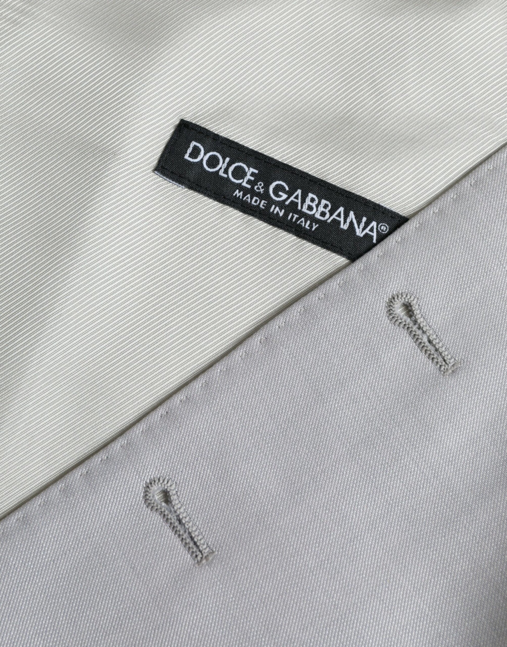 A light gray wool vest from Dolce & Gabbana