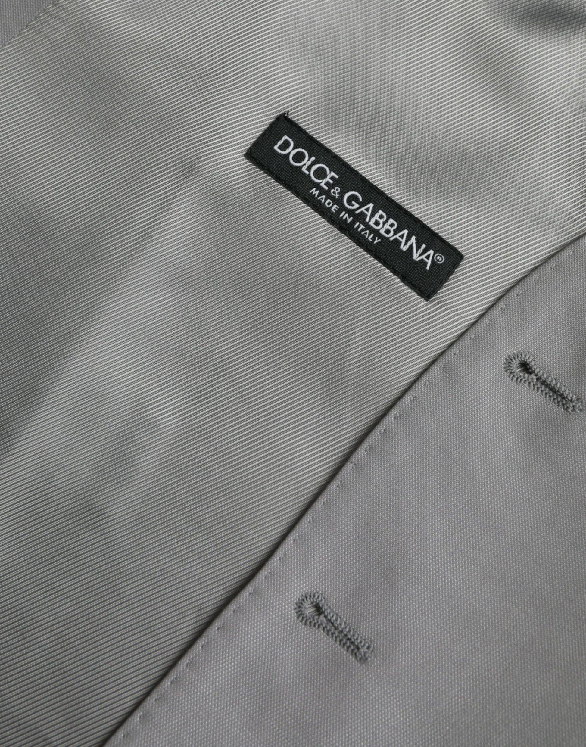 A light gray wool vest from Dolce & Gabbana
