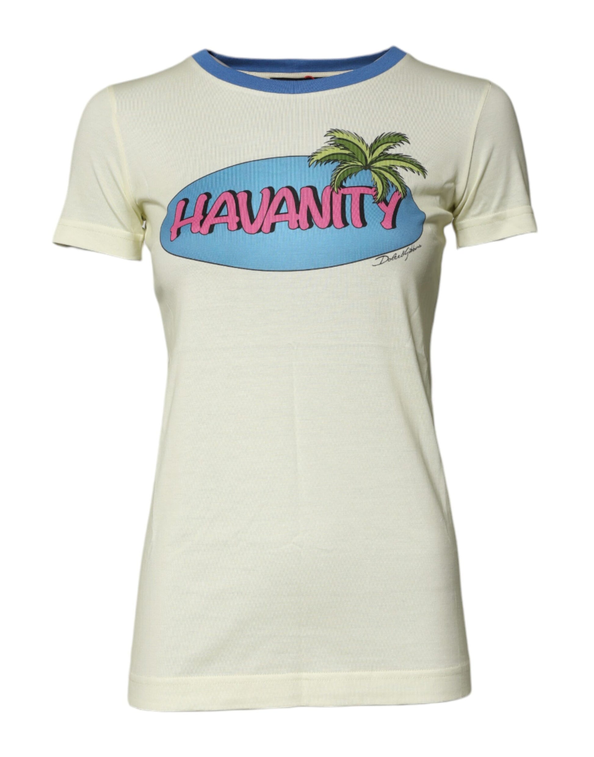 Short sleeved t-shirt with tropical design
