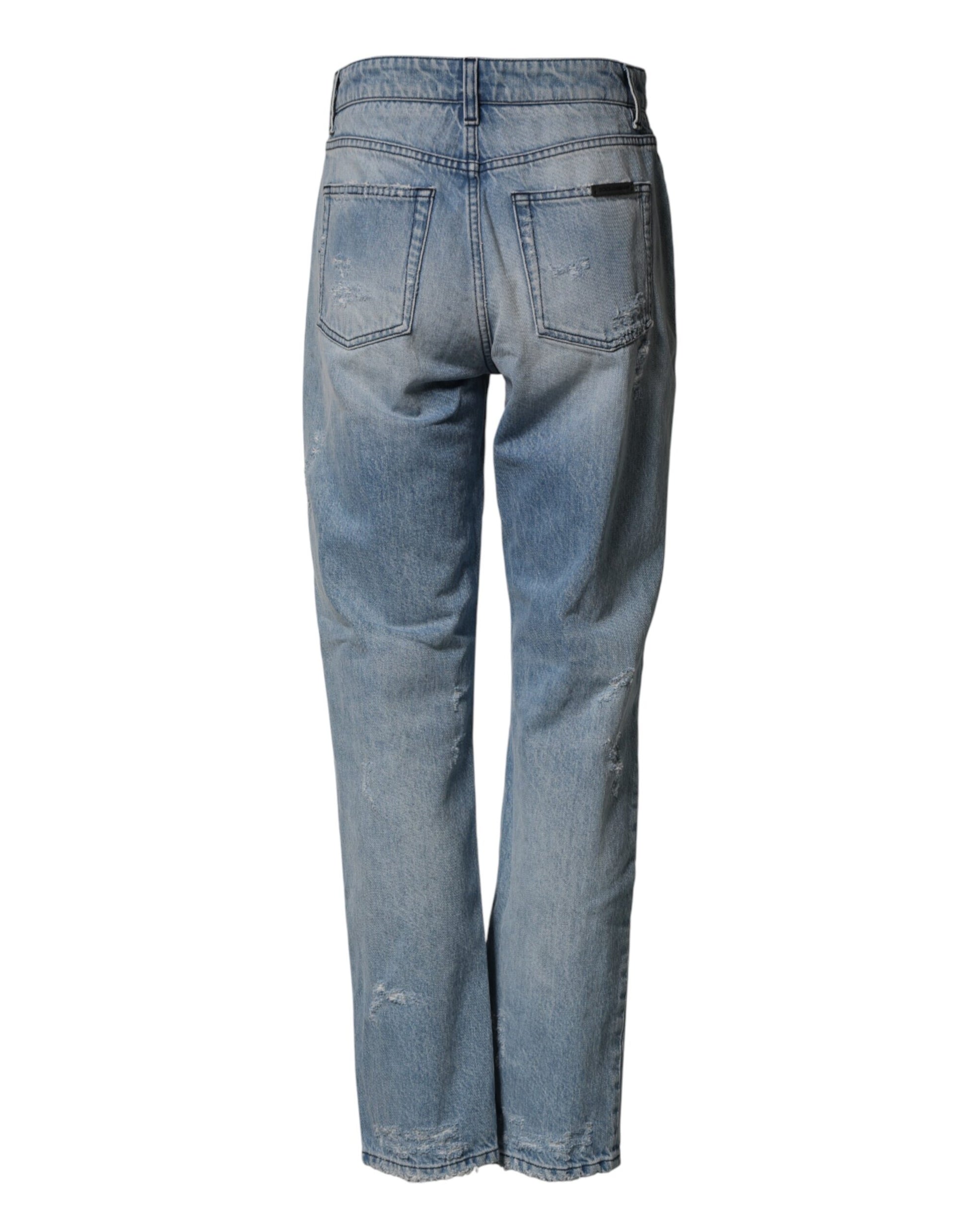 Pair of blue denim jeans