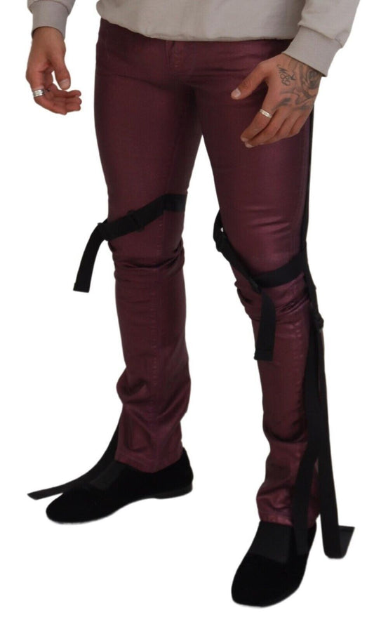 Man wearing pants with zipper details on legs