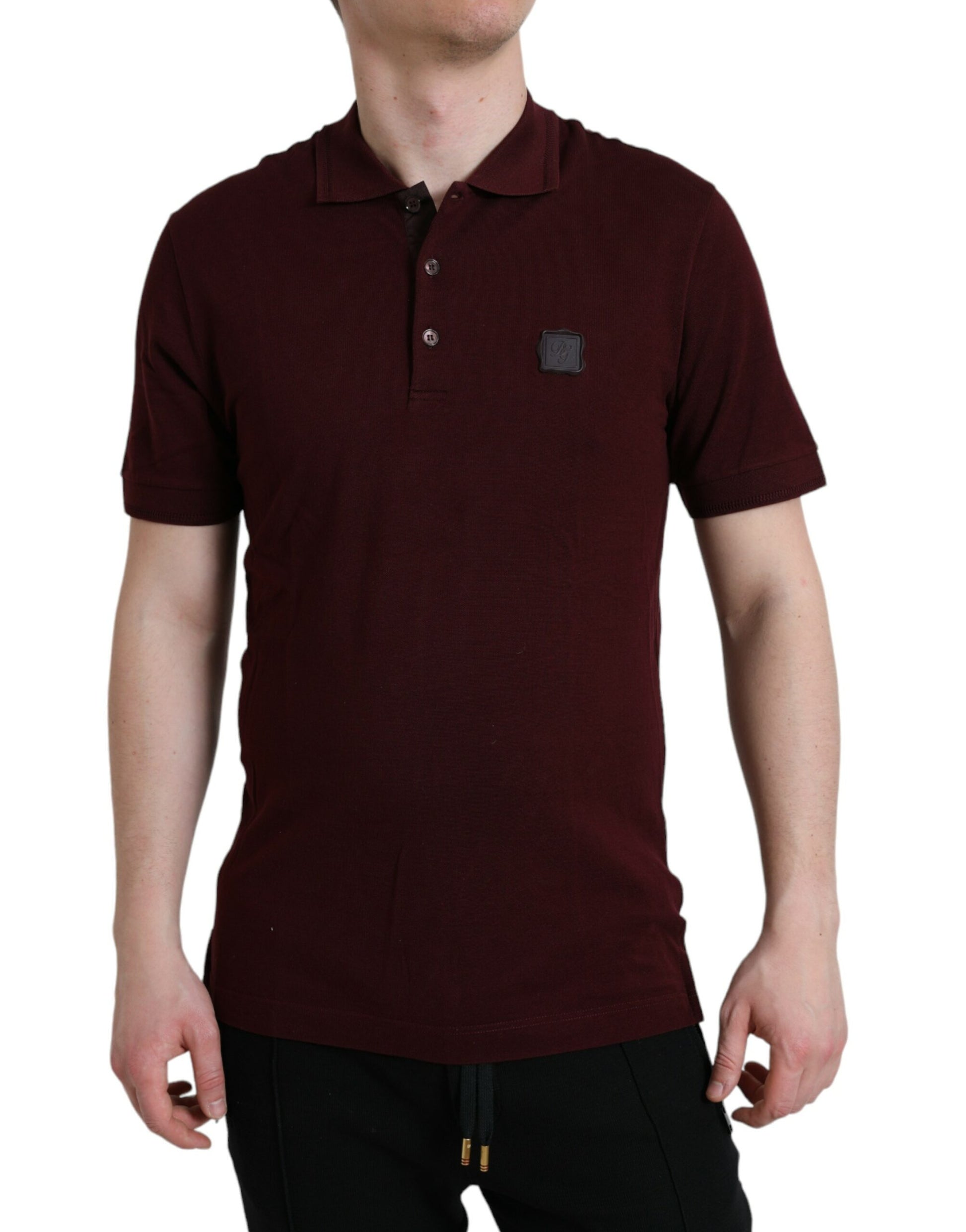 Man wearing polo shirt