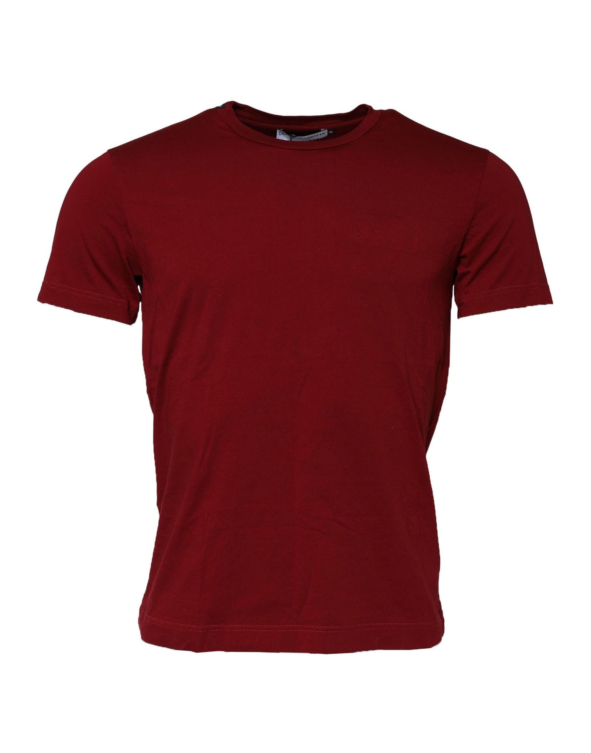 Red short sleeved t-shirt on hanger