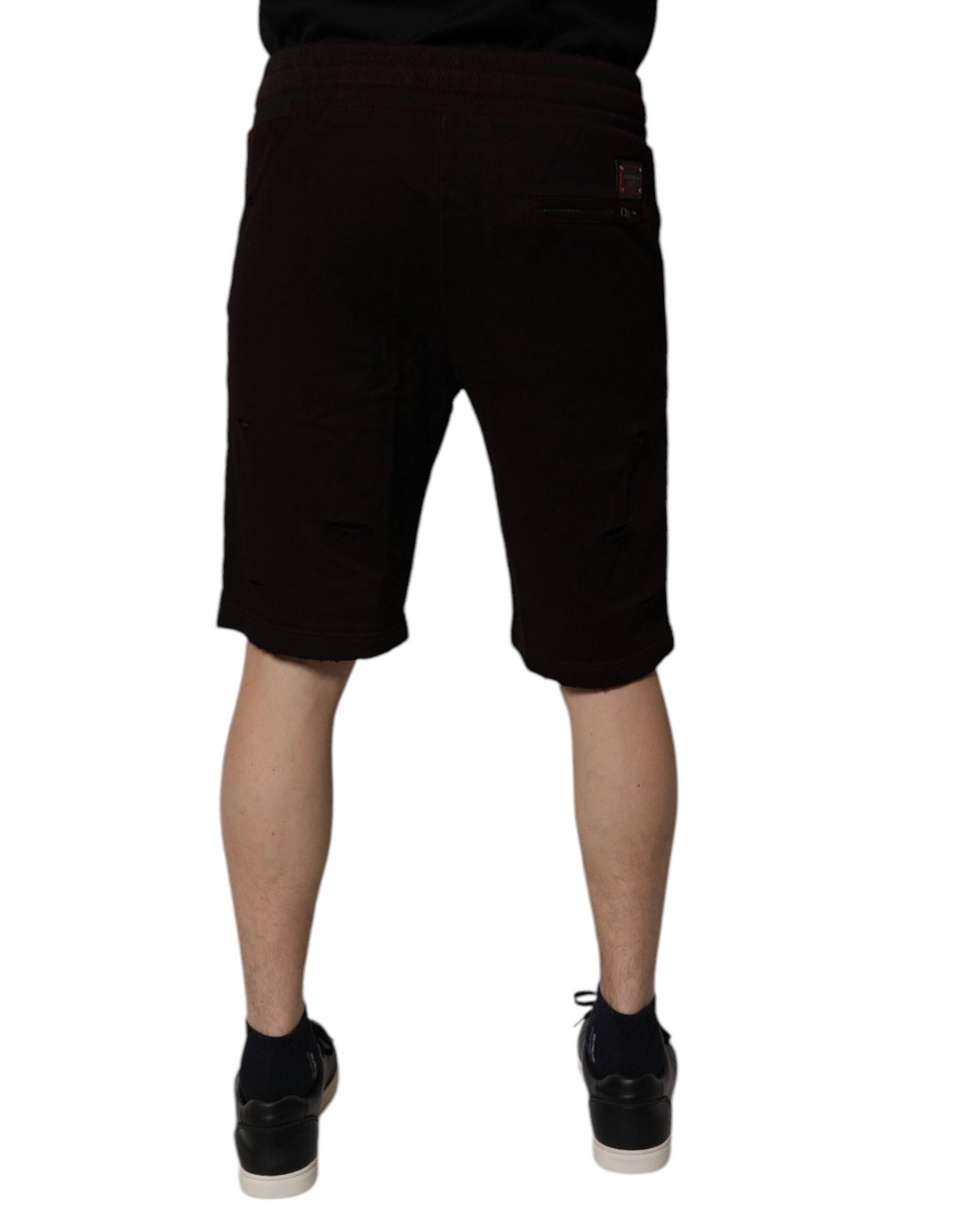 Pair of black shorts on a mannequin