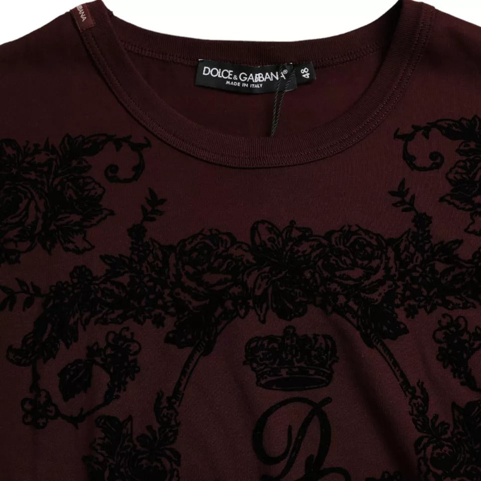 Burgundy shirt with black lace detailing on front