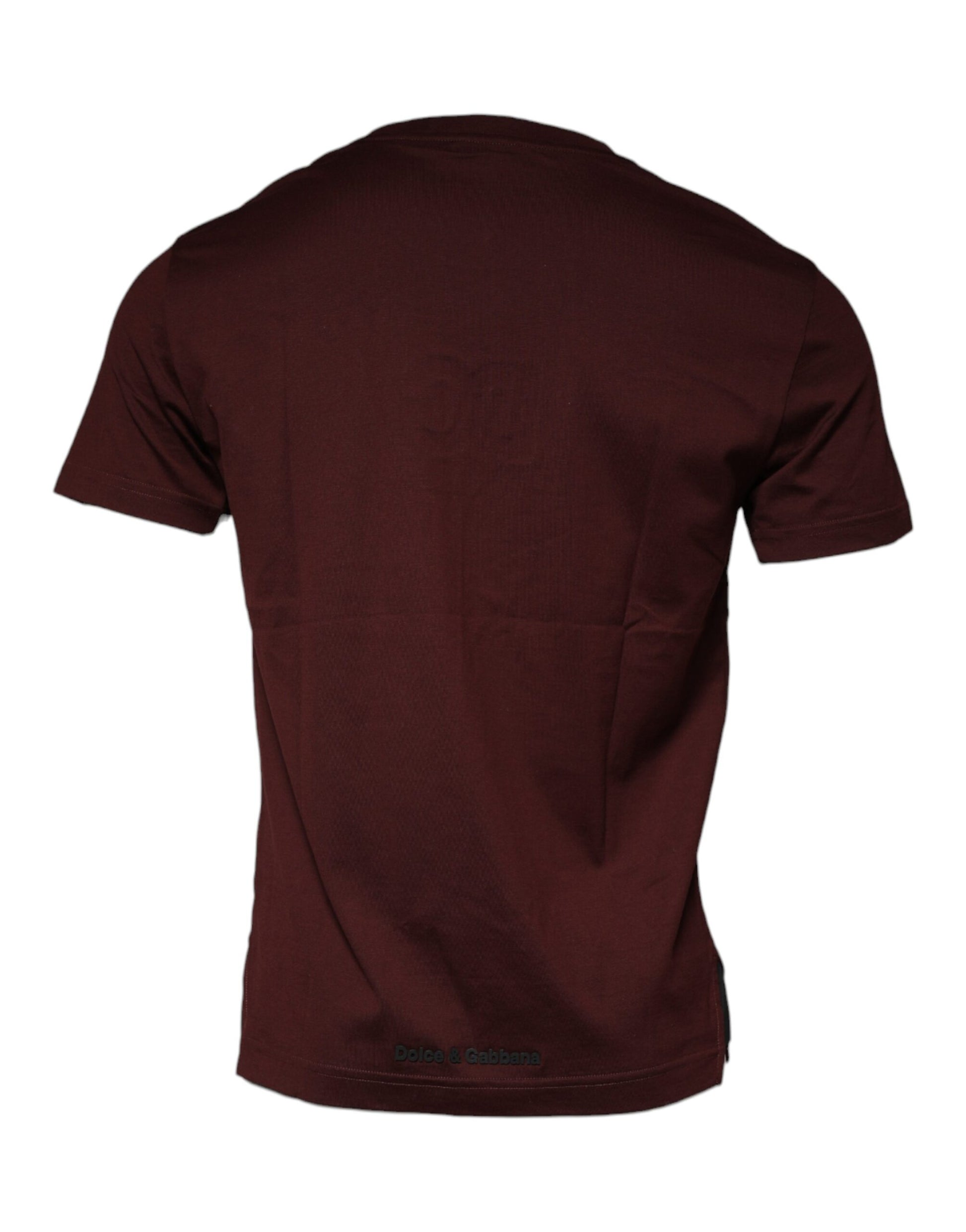 Red short sleeve t-shirt on hanger
