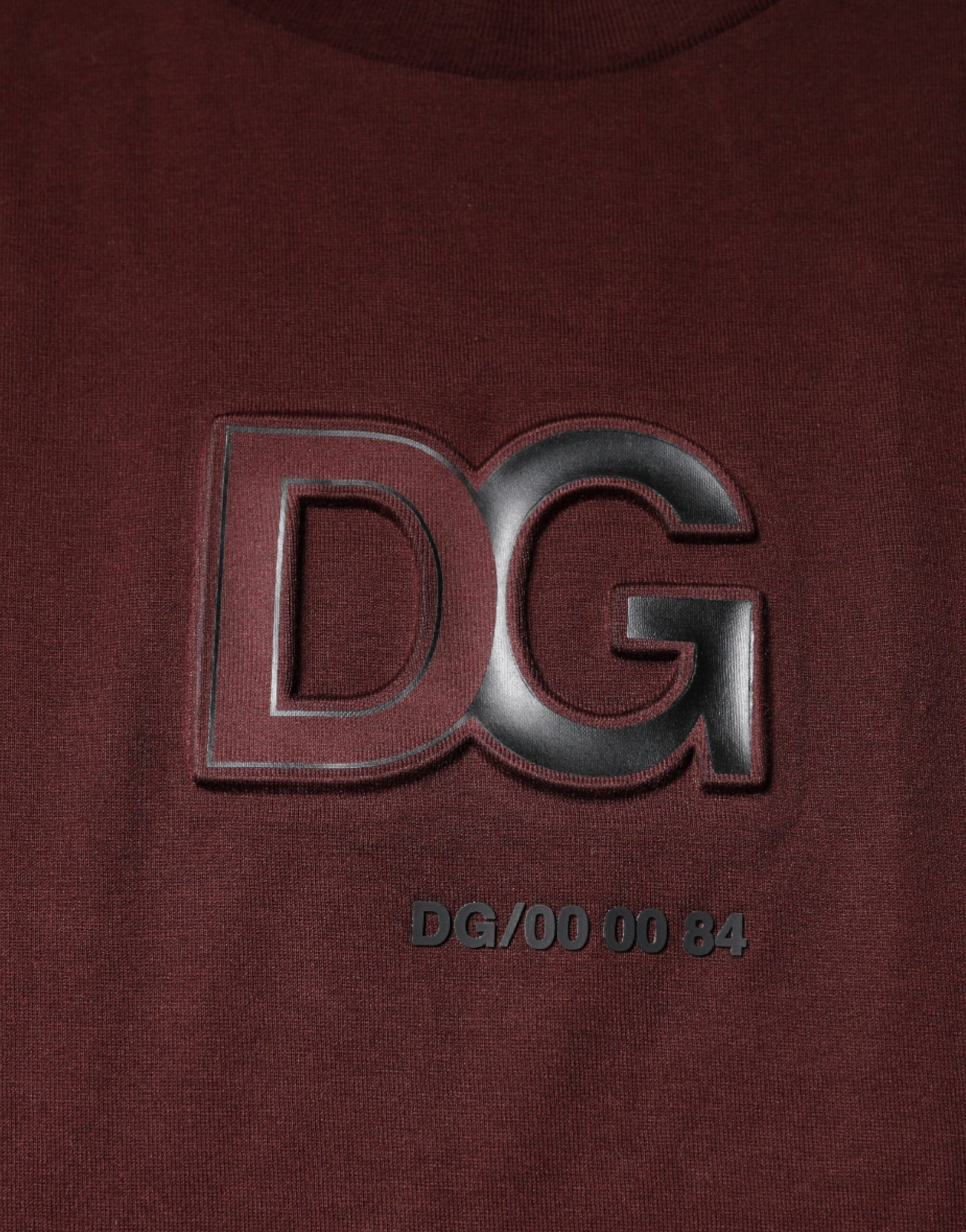 Dark red shirt with embroidered logo