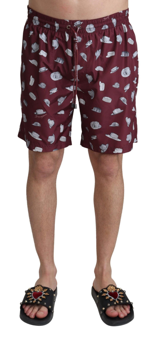 Men's swim trunks with cartoon character print