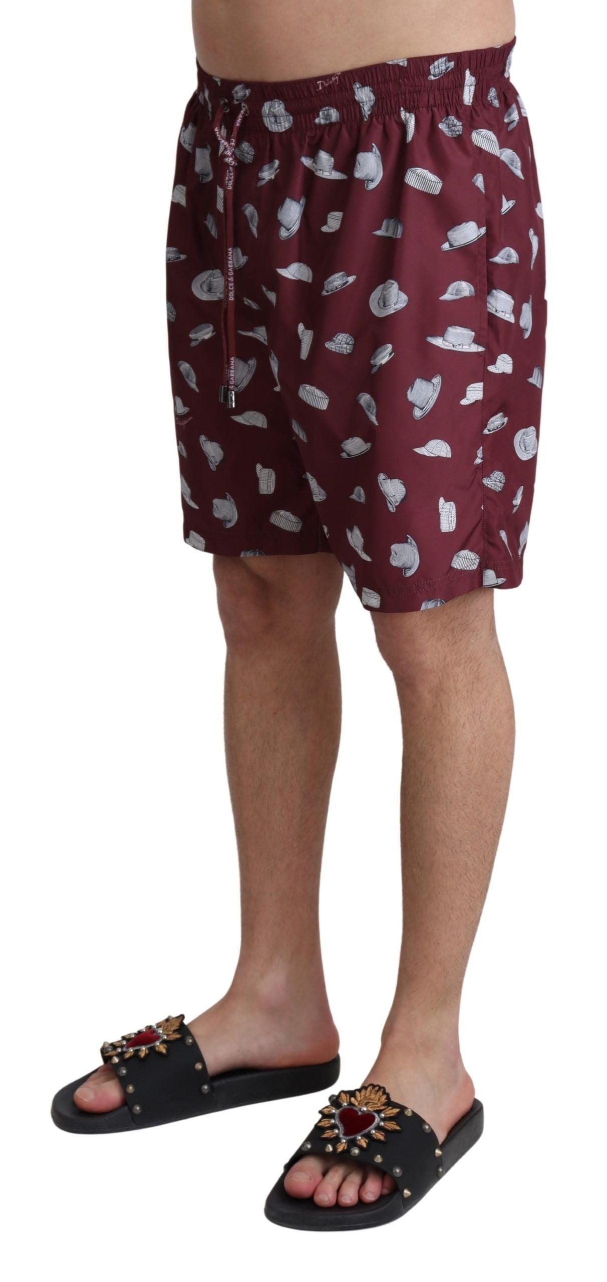 Men's swim trunks with cartoon character print