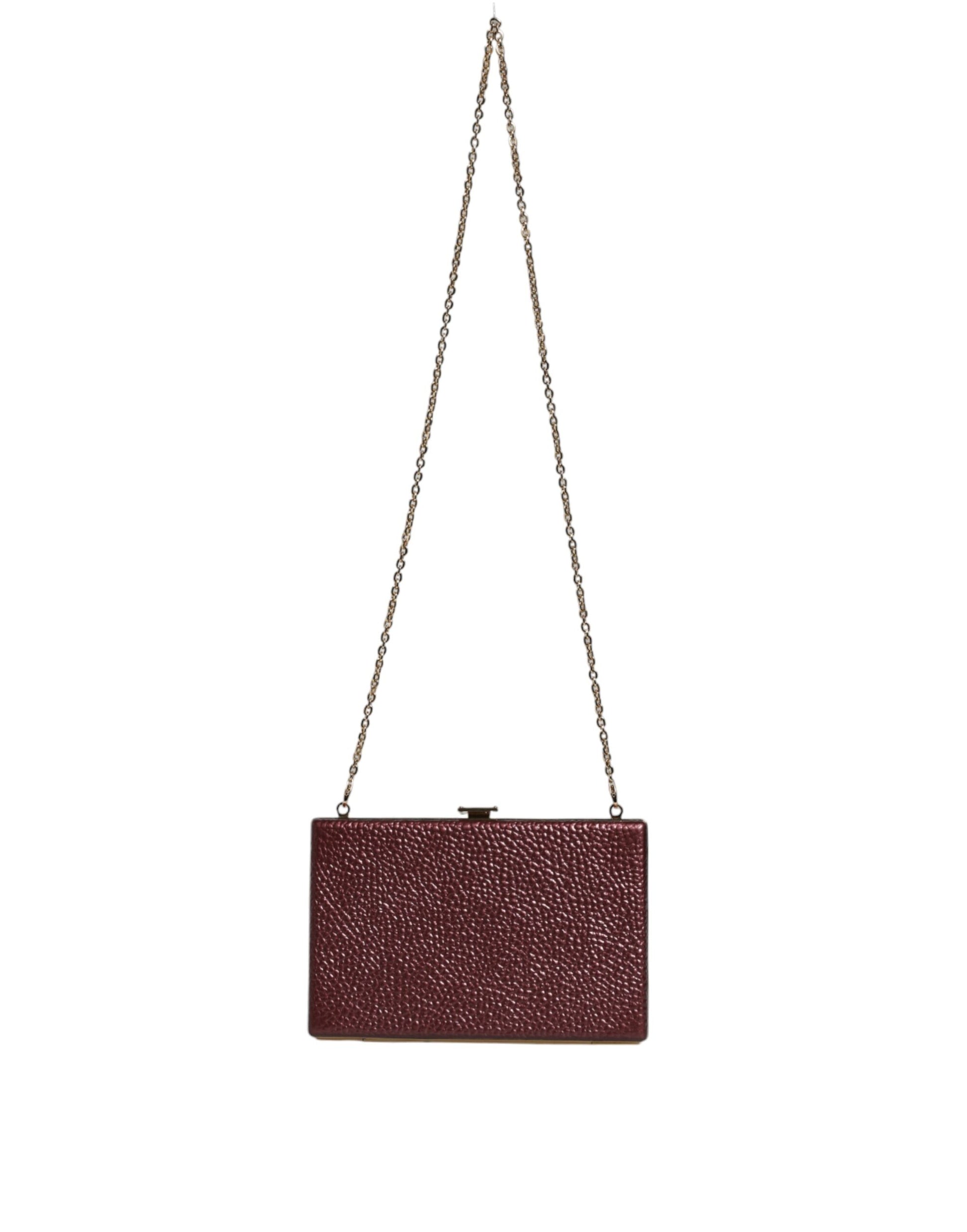 Small red sequined clutch purse