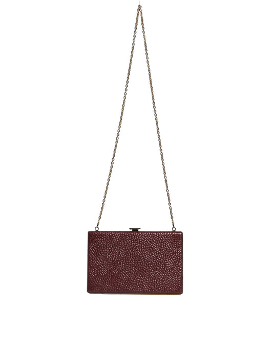 Small red sequined clutch purse