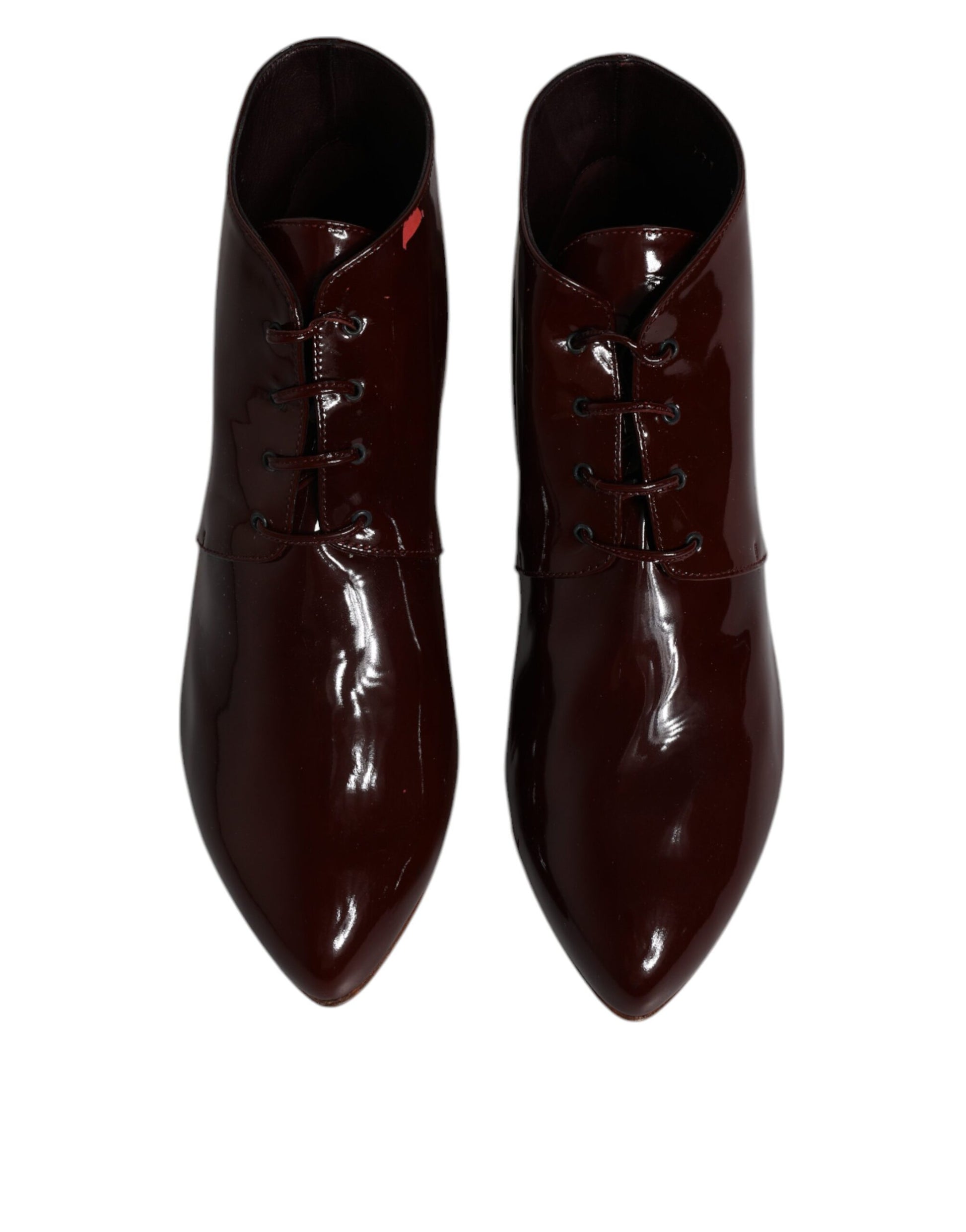 Pair of red knee high boots
