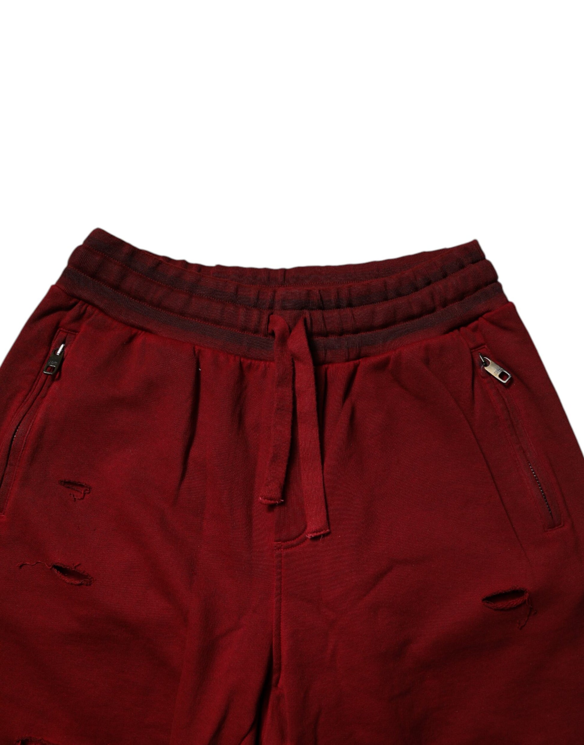 Red shorts with zipper and pockets, from Dolce & Gabbana