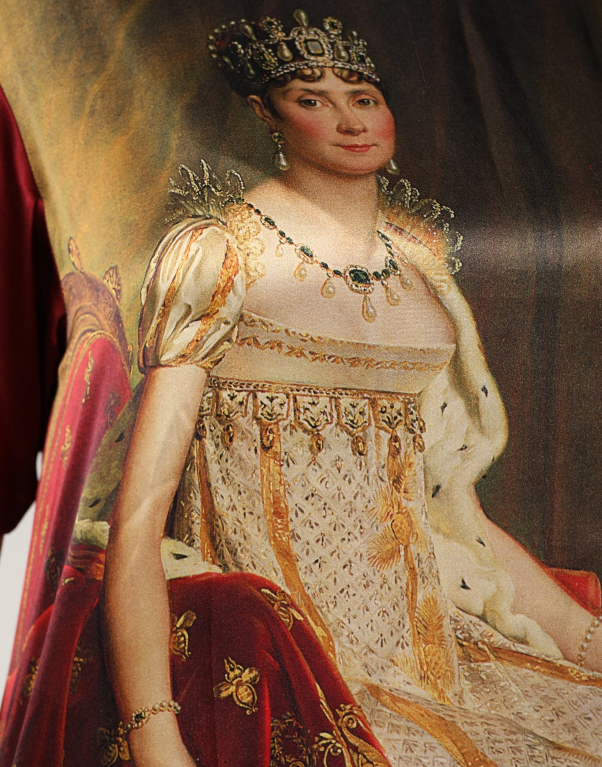 Woman in a crown wearing a dress