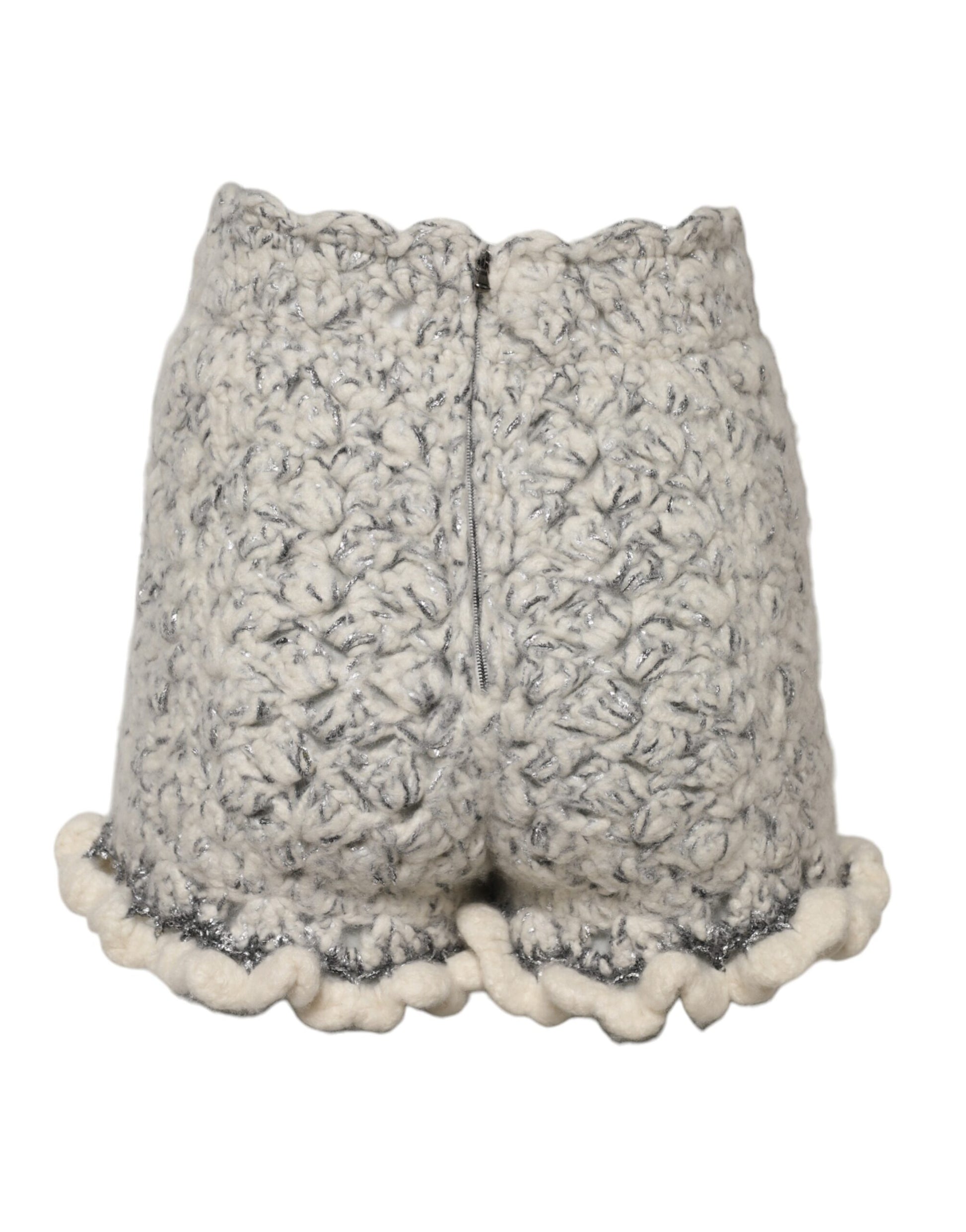 Shorts with a fuzzy texture