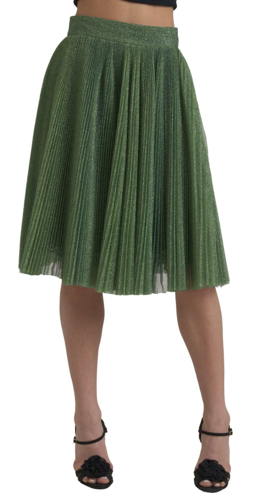 Green skirt with sequins