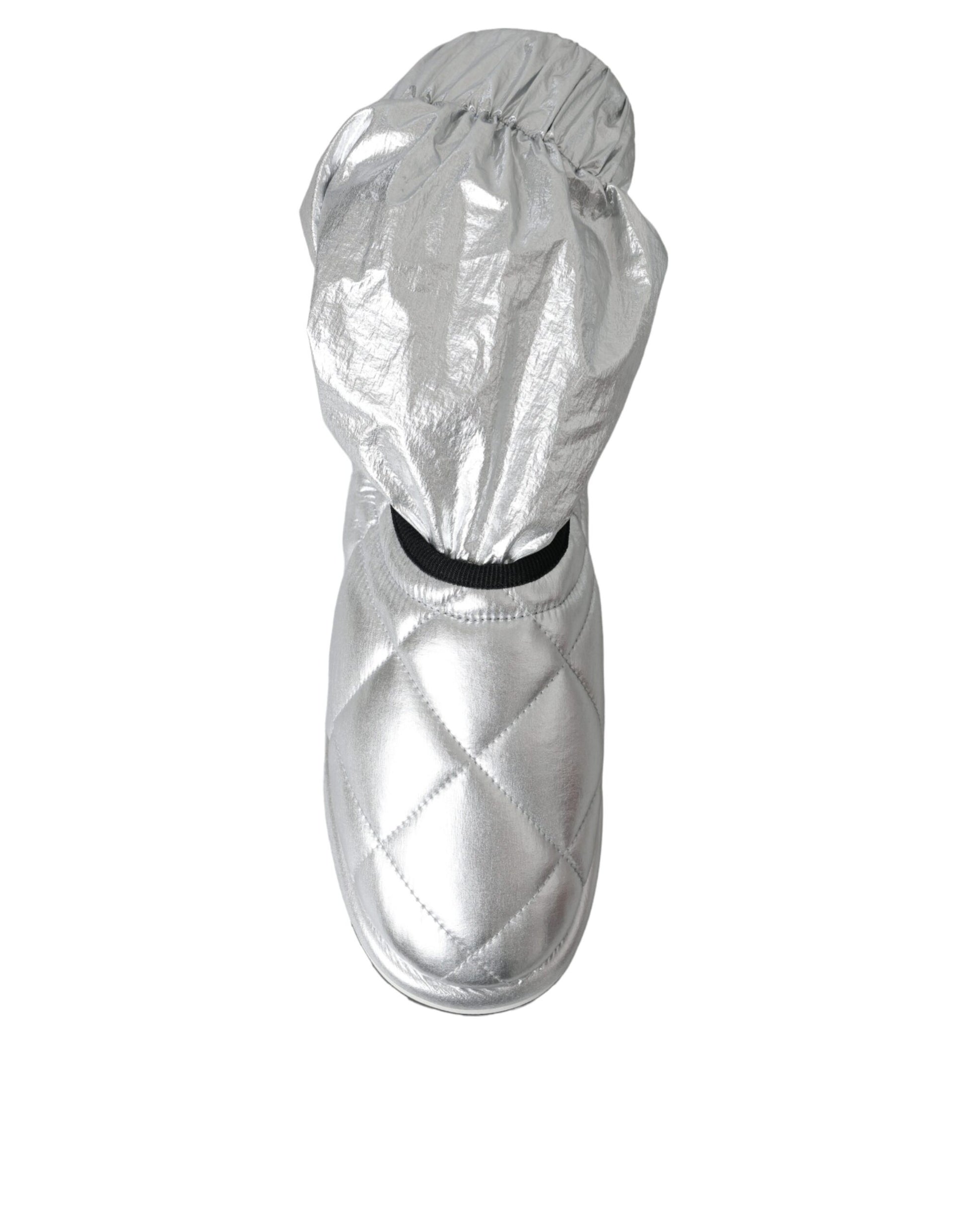 Silver foil wrapped item resembling a shoe or boot