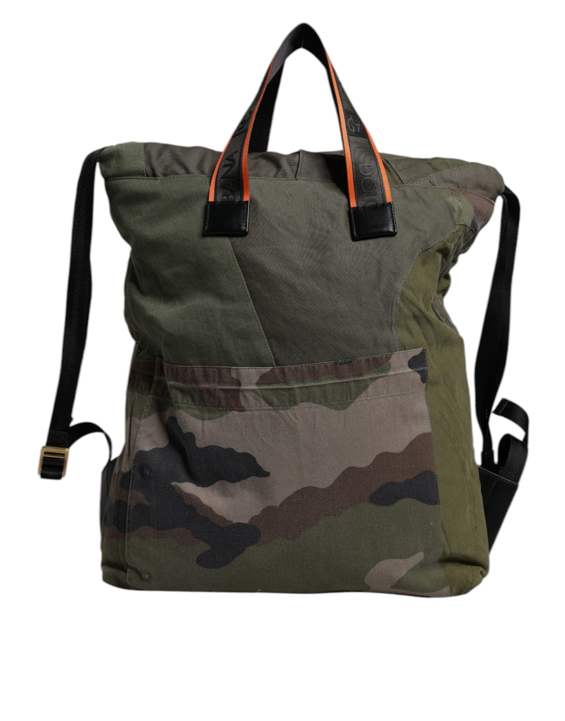 Camouflage backpack with straps and pockets